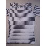 T - shirt blanc rayé, xs T - shirt blanc rayé, xs