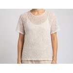 T shirt blanc voile et brod� taille 1 alain manoukian