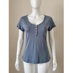 T shirt bleu taille m col v etam