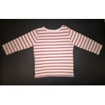 T - shirt bout'chou manches longues coton garçon 24 mois rouge brique et blanc T - shirt bout'chou manches longues coton garçon 24 mois rouge brique et blanc