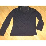 T - shirt burton noir col satin