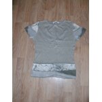 T - shirt cache - cache kaki clair et voile T - shirt cache - cache kaki clair et voile
