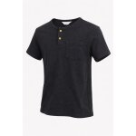 T - shirt � col tunisien noir h&m taille 8 - 10 ans