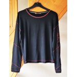 T - shirt cop. copine taille 40 noir et rouge viscose stretch T - shirt cop. copine taille 40 noir et rouge viscose stretch