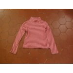 T - shirt coton ray rouge et blanc in extenso