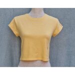 T - shirt court jaune kiabi taille xxs, tr�s bon �tat