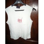 T - shirt ddp sans manche coton taille s blanc