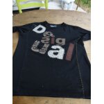 T - shirt desigual happy coton s noir