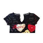 T - shirt desigual taille 34 multicolore avec dco coton tbe