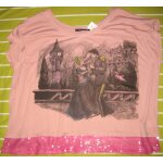 T - shirt disney cendrillon disneyland rose paillettes T - shirt disney cendrillon disneyland rose paillettes