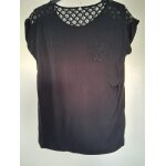 T - shirt paule dentelle noir  ; t - 38 - 40 ; femme