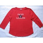 T - shirt etam , col rond, rouge avec inscription devant paris - london T - shirt etam , col rond, rouge avec inscription devant paris - london