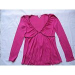 T - shirt etam , col v , rose , manches longues, taille 38 T - shirt etam , col v , rose , manches longues, taille 38