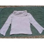 T - shirt etam , large col roul , blanc, taille 40
