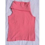 T - shirt  etam  , rose, col roul, sans manches, taille 40