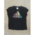 T - shirt femme noir / logo multicolore adidas - l T - shirt femme noir / logo multicolore adidas - l