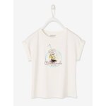 T - shirt fille iris� motif � sequins - ivoire (vertbaudet)