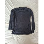 T - shirt gar�on manche longue gris chin�, taille xs, marque kiabi, en tr�s bon �tat