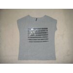 T - shirt gris  drapeau  naf naf - taille l