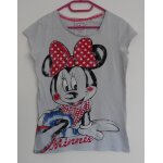 T - shirt gris pale. dcor minnie. disney. coton. taille 16 ans