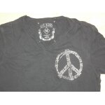 T - shirt guess homme noir taille m en 100% coton