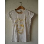 T - shirt h&m imprimés hello kitty blanc / doré - femme T - shirt h&m imprimés hello kitty blanc / doré - femme