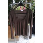 T - shirt la halle manches longues polyester ts marron T - shirt la halle manches longues polyester ts marron