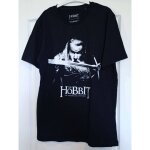T - shirt le hobbit taille l noir manches courtes tolkien seigneur des anneaux