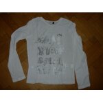 T - shirt ikks manches longues blanc et pailleté impression en gris taille m enfant (14 ans) T - shirt ikks manches longues blanc et pailleté impression en gris taille m enfant (14 ans)