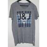 T - shirt jack & jones coton xl gris clair