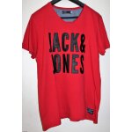T - shirt jack & jones coton xl rouge