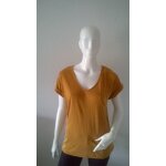 T - shirt jaune moutarde encolure v etam taille m