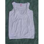 T - shirt jennyfer , blanc , col v , taille s , sans manches
