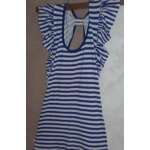 T - shirt jennyfer s ray blanc et bleu