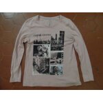 T - shirt jersey coton rose logo new - york blanche porte