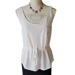 T - shirt kaporal taille m / 38 cr�me tbe