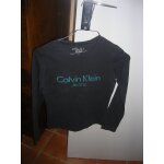 T - shirt manches longues calvin klein petit s 95% coton, 5% lasthanne.
