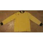 T - shirt manches longues le coq sportif jaune taille 40 vintage ann�es 70