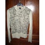 T - shirt manches longues avec dbardeur intgr tbs viscose 38 beige