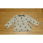 T - shirt manches longues gar�on gris � rayure kiabi taille 3 mois