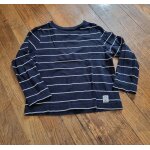 T - shirt manche longue kiabi bleu marine � rayure blanche taille 5 ans
