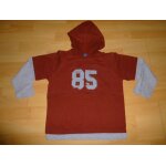 T - shirt manches longues marron et gris - sergent major - 8 ans