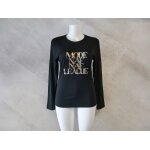 T shirt manches longues noir imprim� taille 2 naf naf mode naf naf leagle