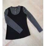 T - shirt manches longues pepe jeans coton l noir T - shirt manches longues pepe jeans coton l noir