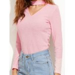 T shirt manches longues rose tl