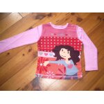 T - shirt manches longues tissaia 6 ans rose superbes imprim�s
