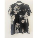T - shirt marine imprim� fleuri jack &amp jones medium unisexe