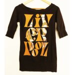 T - shirt marron. imprim� femme. bershka. coton. taille 36