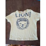 T shirt mc jaune lion gar�on 9 mois zara baby tr�s bon �tat