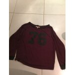 T - shirt ml bordeaux zara fille 16 ans / s / 36